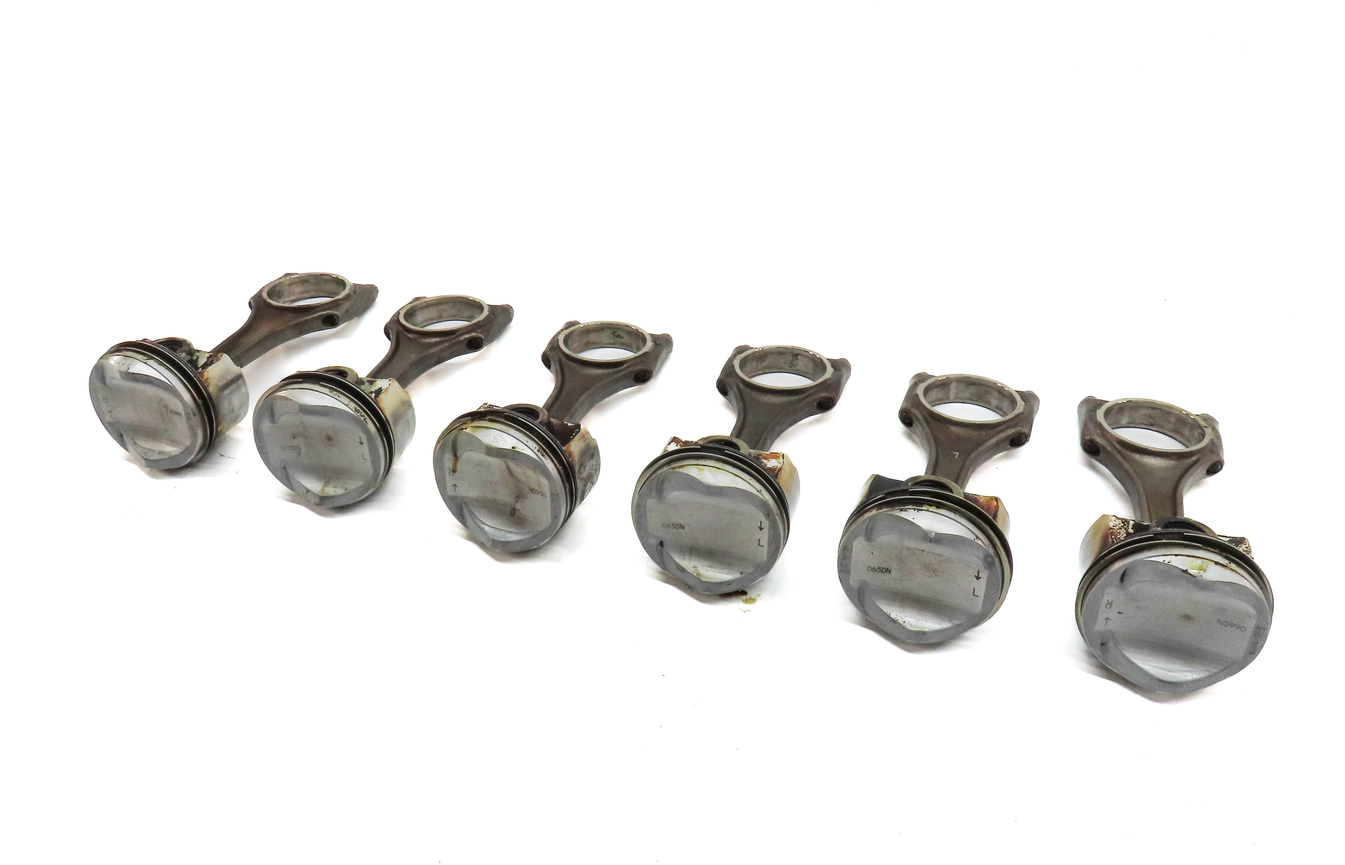 09-17 AUDI A6 A7 A8 Q5 Q7 S4 S6 Q5 TOUAREG 3.0L SUPERCHARGED ENGINE PISTON SET 6 — exact item pictured